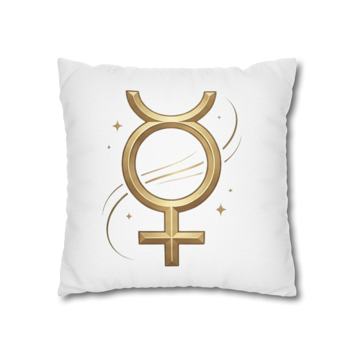 Virgo Mercury Retrograde Golden Glyph Pillowcase