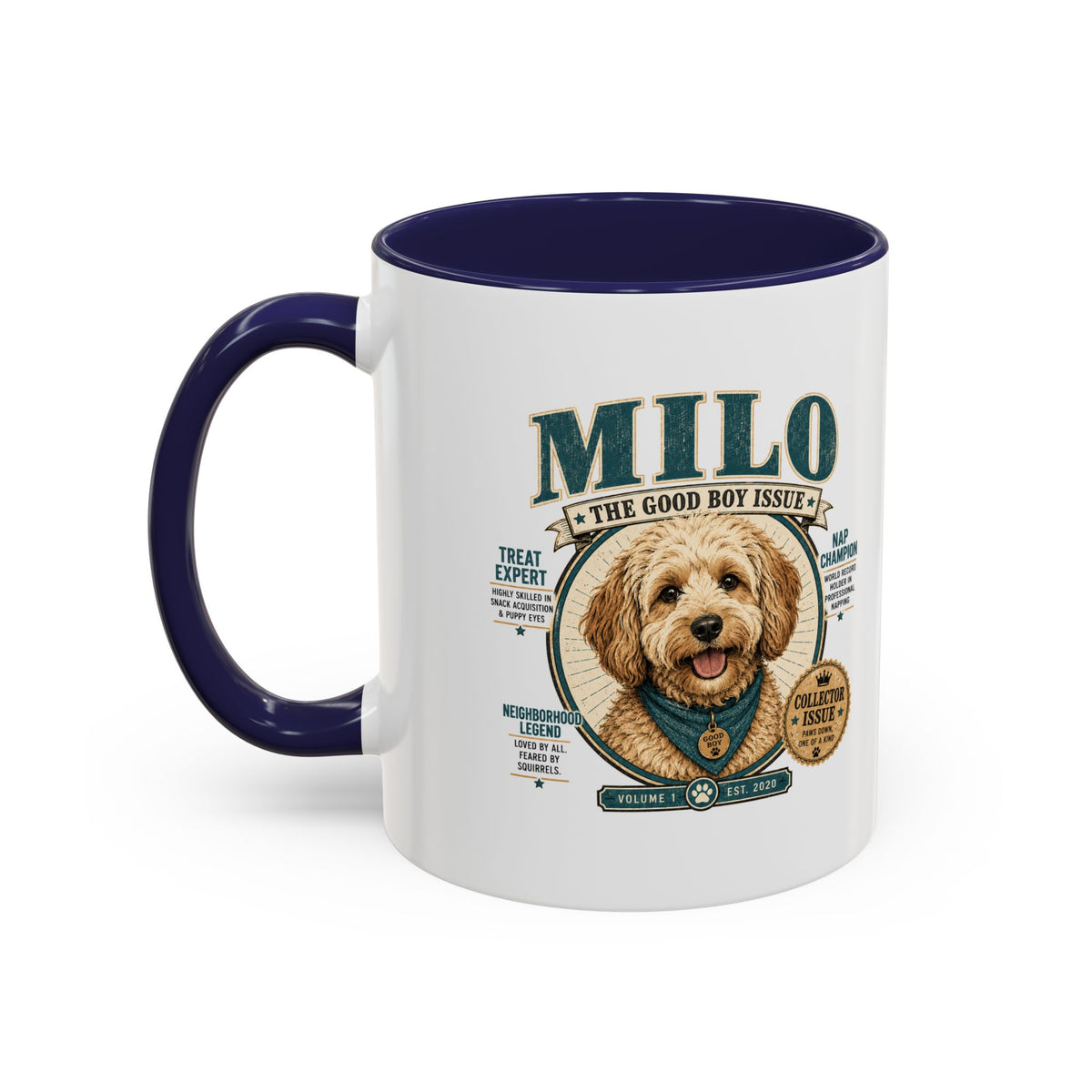 Milo Bailey Dog Dad Mom Milo Dog Mug — “The Good Boy Issue” Decorative Coffee Cup