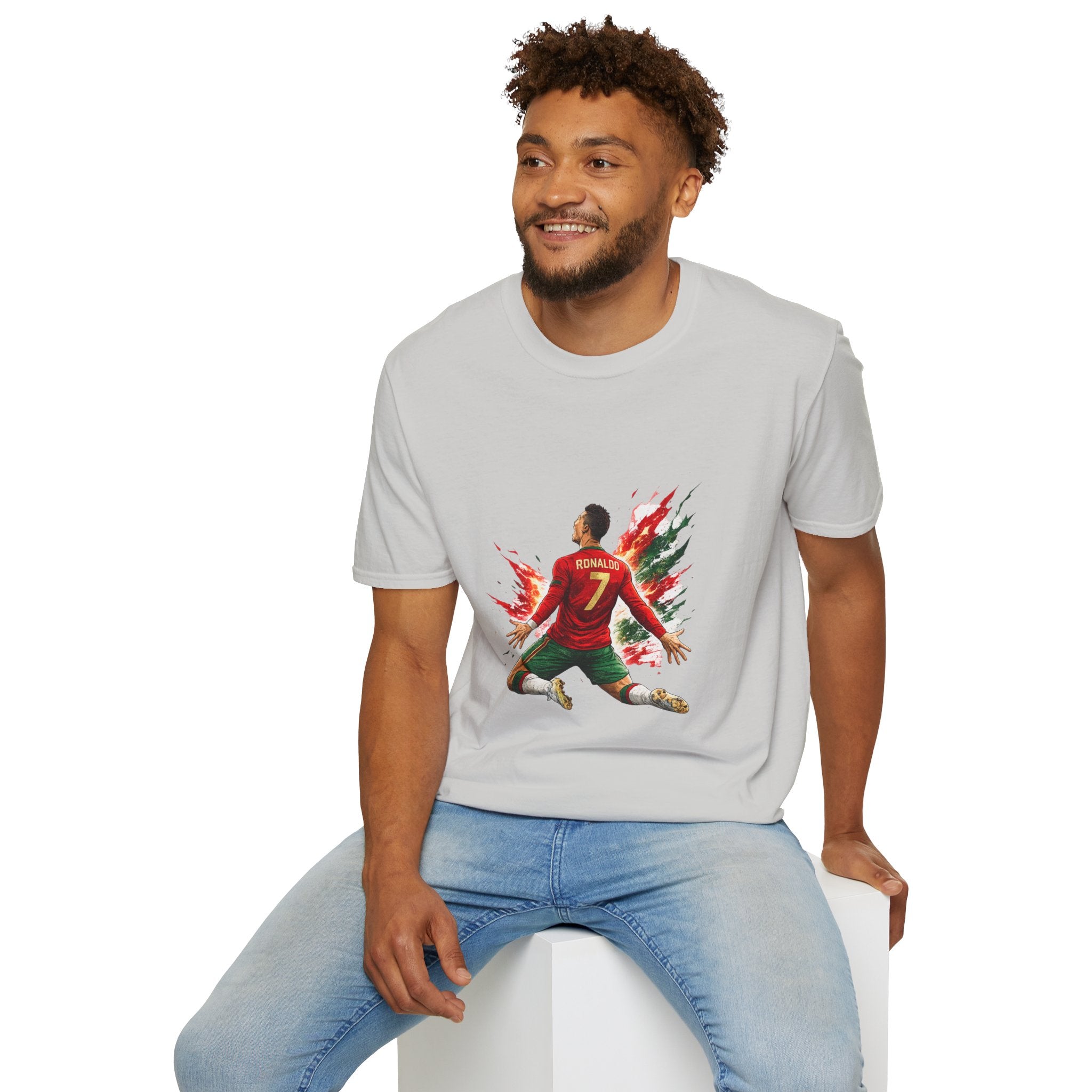 Portugal Soccer Player #7 Graphic T‑Shirt — Dynamic Portugal Fan Tee