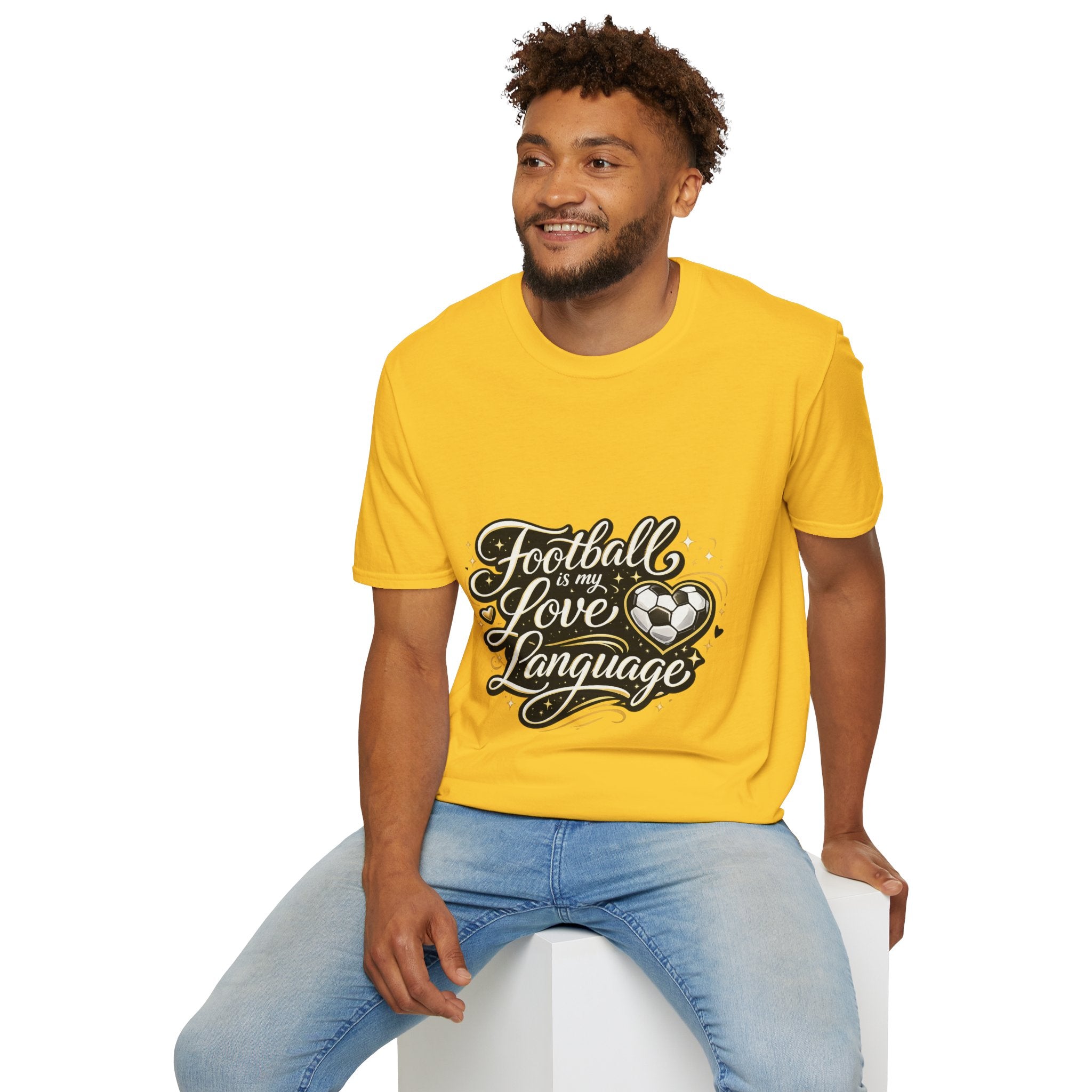 Women's/Unisex Soccer Fan Shirt Football Is My Love Language Tee —