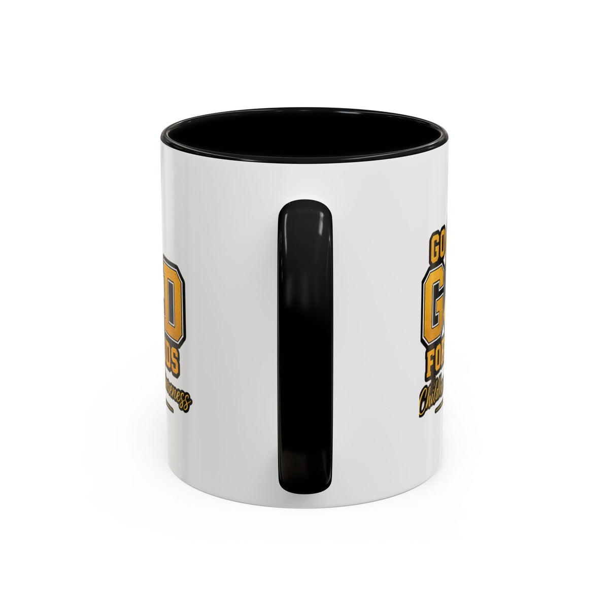 Gold For The Kids Coffee Mug — Childhood Cancer Awareness Accent Mug (11/15oz)