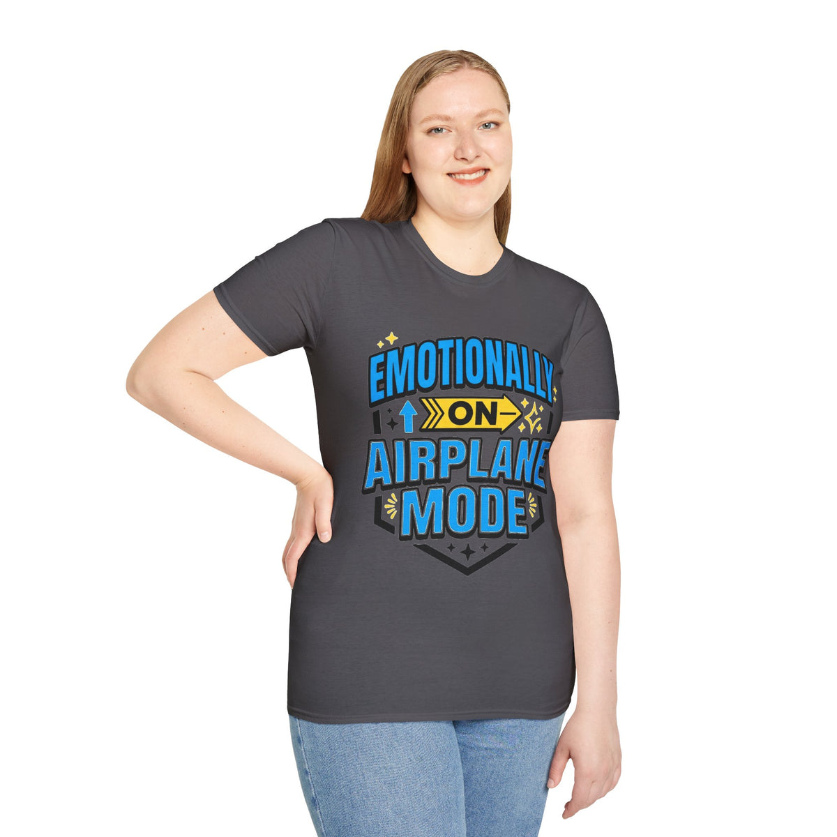 Emotionally On Airplane Mode T-Shirt — Funny Mental Health Self-Care Tee - Trending Now - August 2026