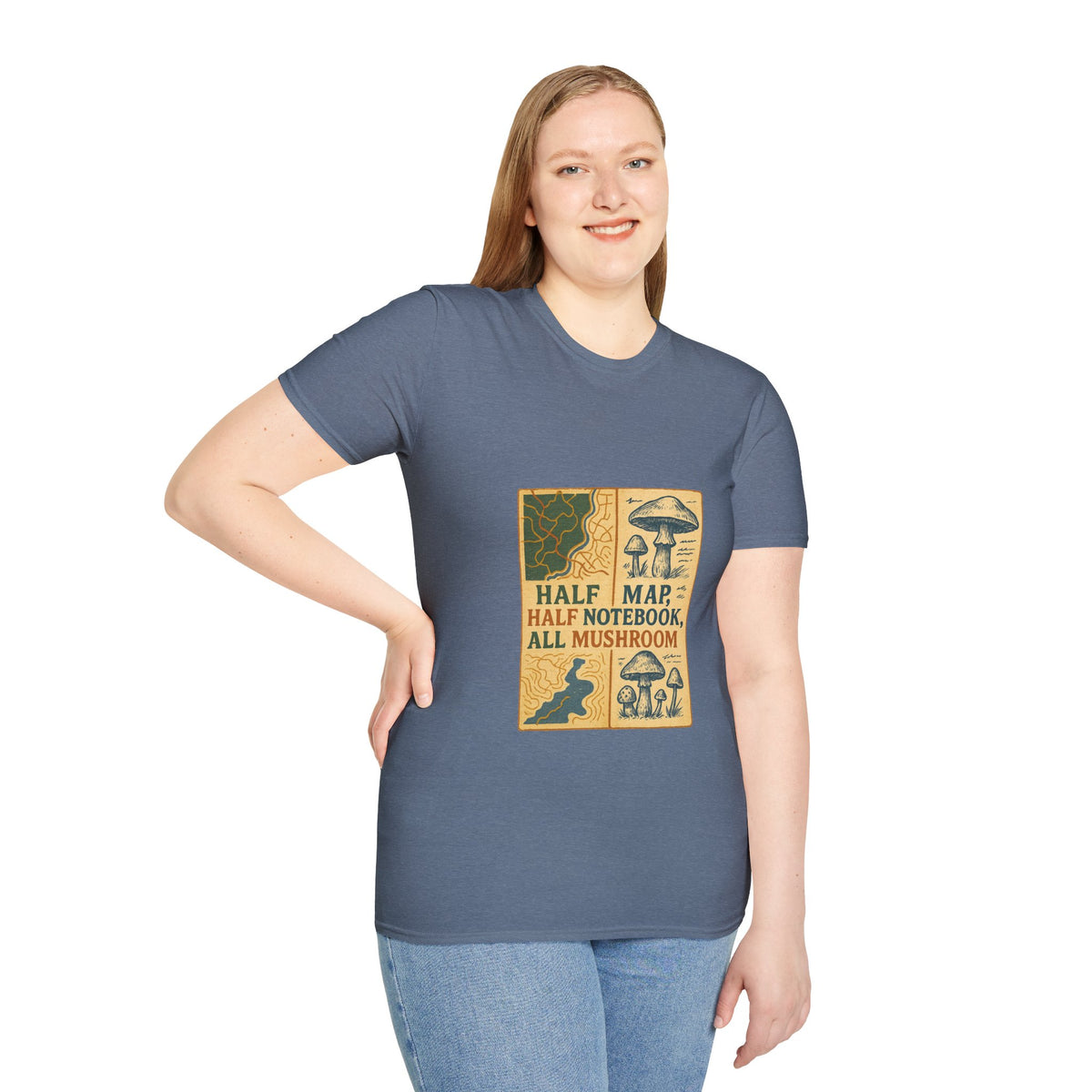 Mushroom Field Guide T-Shirt – Vintage “Half Map, Half Notebook, All Mushroom” Design - Trending Now - October 2026