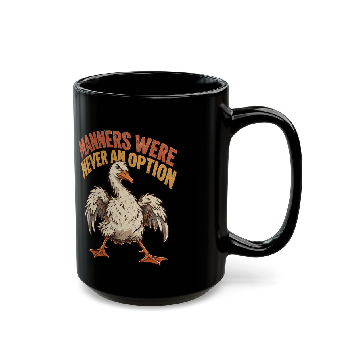 Manners Were Never An Option Mug — Funny Dodo Bird Coffee Cup (11oz/15oz)