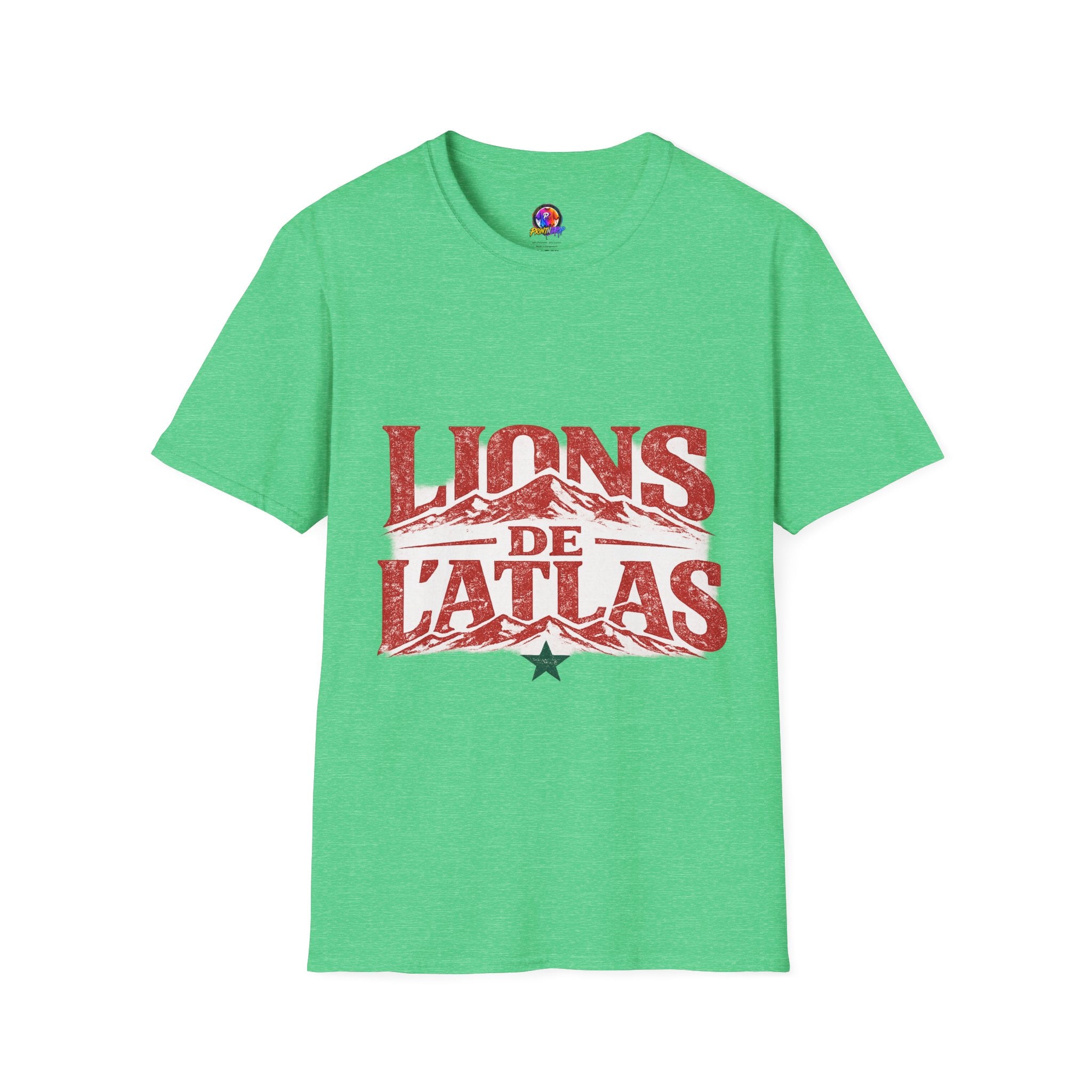 Morocco Lions de Atlas T-Shirt — Vintage Moroccan Atlas Mountain Graphic Tee