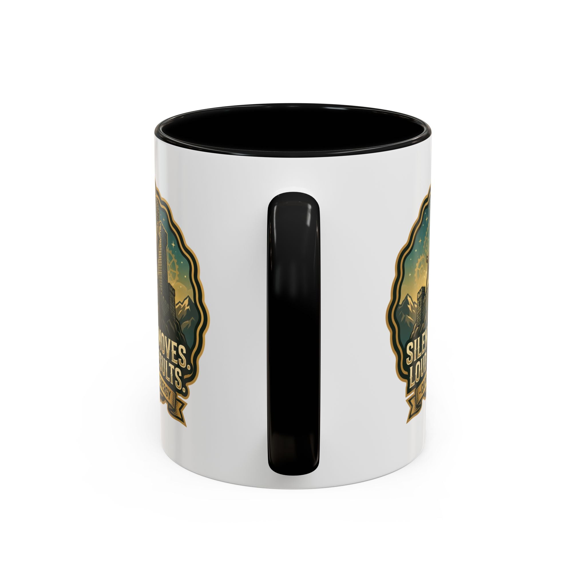 Capricorn Coffee Mug - "Silent Moves. Loud Results." Zodiac Goat Accent Mug