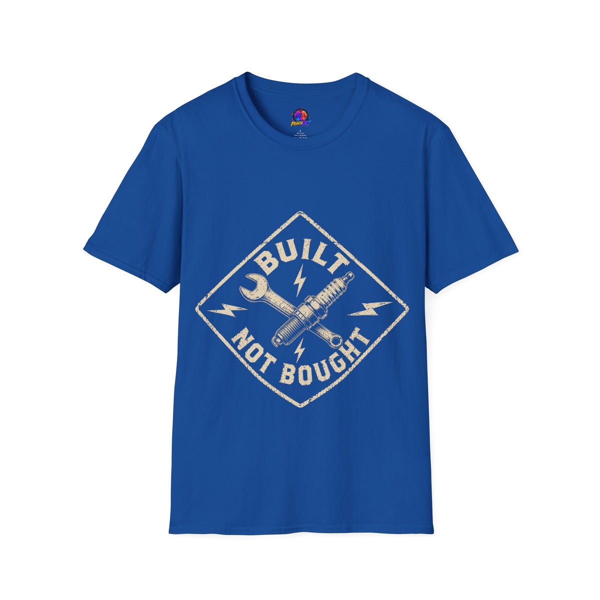 Built Not Bought T-Shirt — Vintage Mechanic Auto Repair Tee