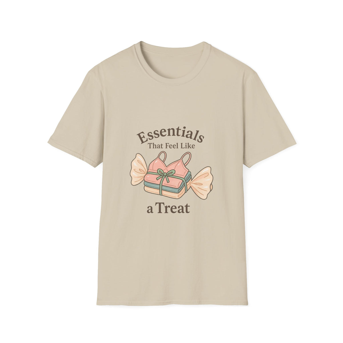 T-Shirt - "Essentials Are Hard To Resist" Candy Graphic Tee - Trending Now - October 2026