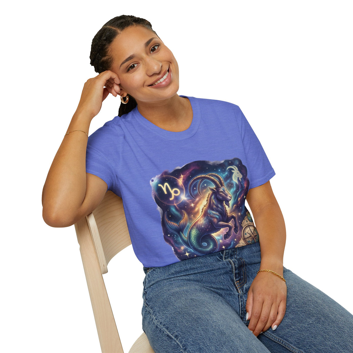 Capricorn Zodiac T-Shirt — Celestial Goat Astrology Tee