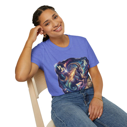 Capricorn Zodiac T-Shirt — Celestial Goat Astrology Tee