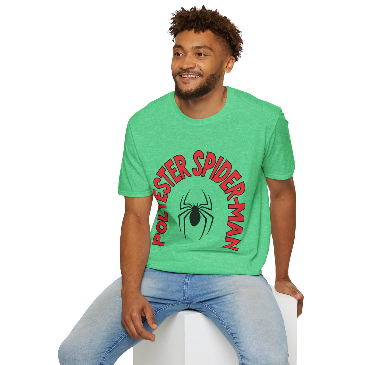 Spider Graphic T-Shirt — "Polyester Spiderman" Retro Spider Logo Tee - Trending Now - August 2026