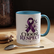 Choose Respect - Domestic Violence Awareness Coffee Mug (Accent, 11/15oz)