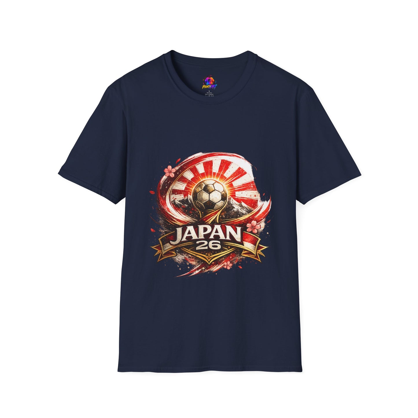 Japan Soccer T‑Shirt — Rising Sun Football Graphic