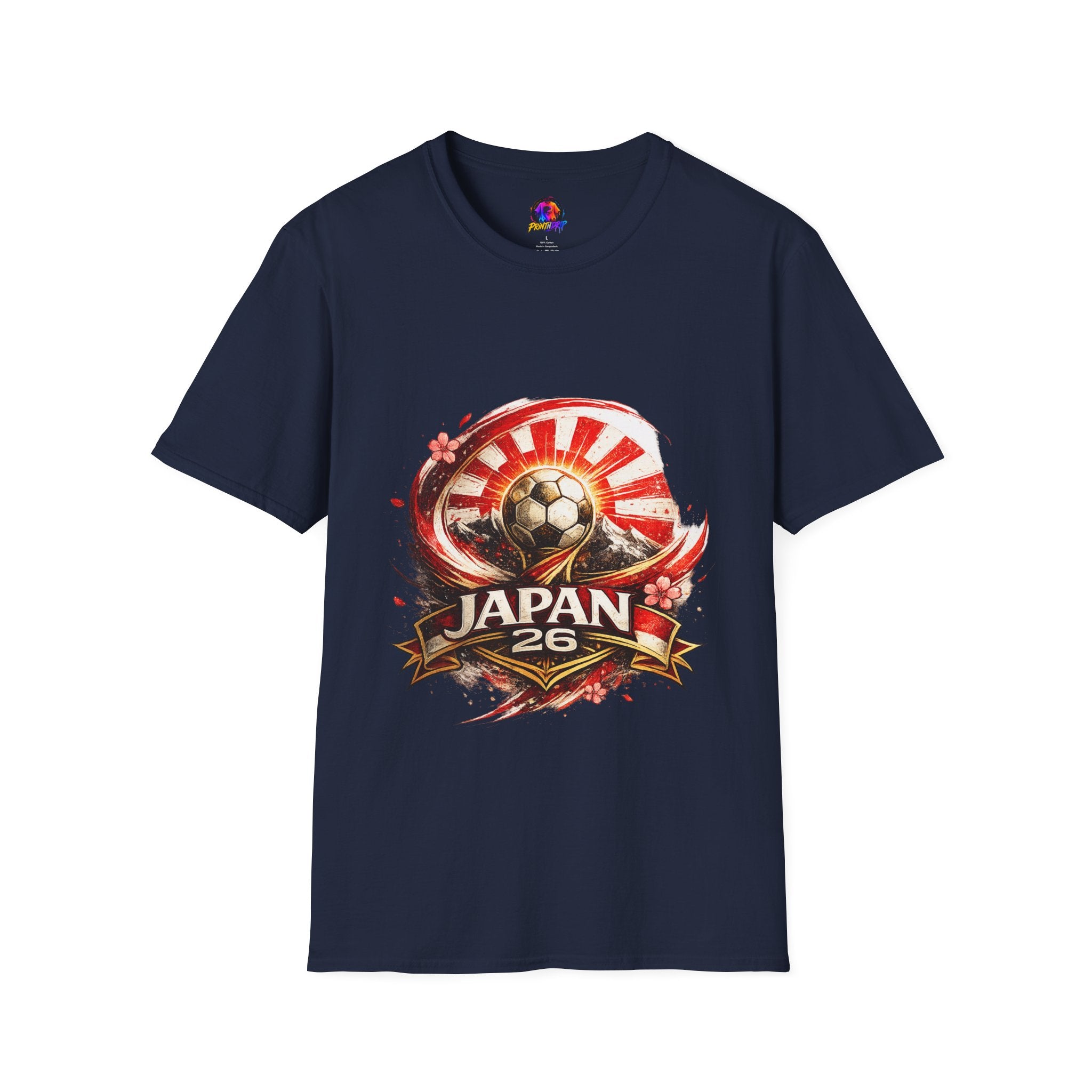 Japan Soccer T‑Shirt — Rising Sun Football Graphic