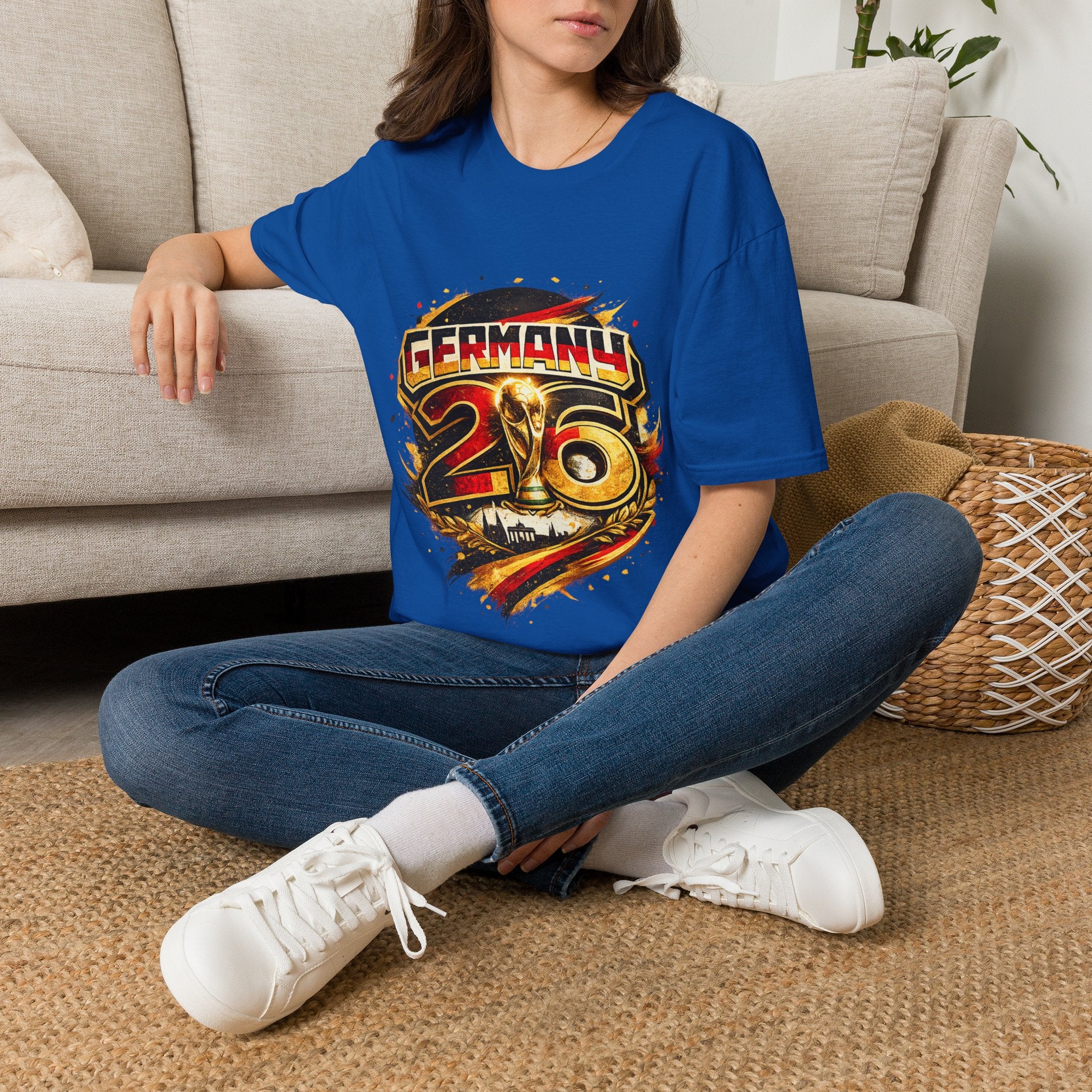 Germany 26 Skull Graphic T‑Shirt — Retro Soccer Fan Tee