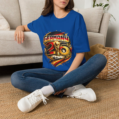 Germany 26 Skull Graphic T‑Shirt — Retro Soccer Fan Tee