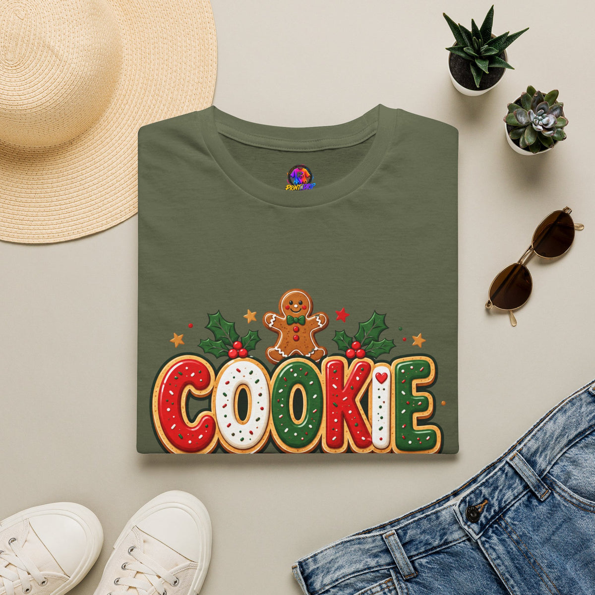 Cookie Crew T-Shirt — Christmas Gingerbread Holiday Tee