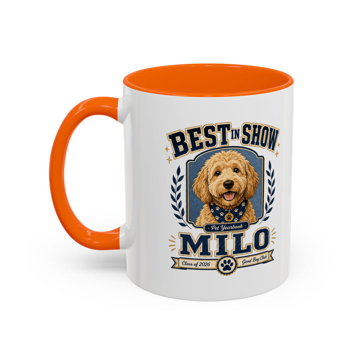 Milo Bailey Dog Dad Mom Best in Show Milo Coffee Mug — Personalized Dog Lover Accent Mug