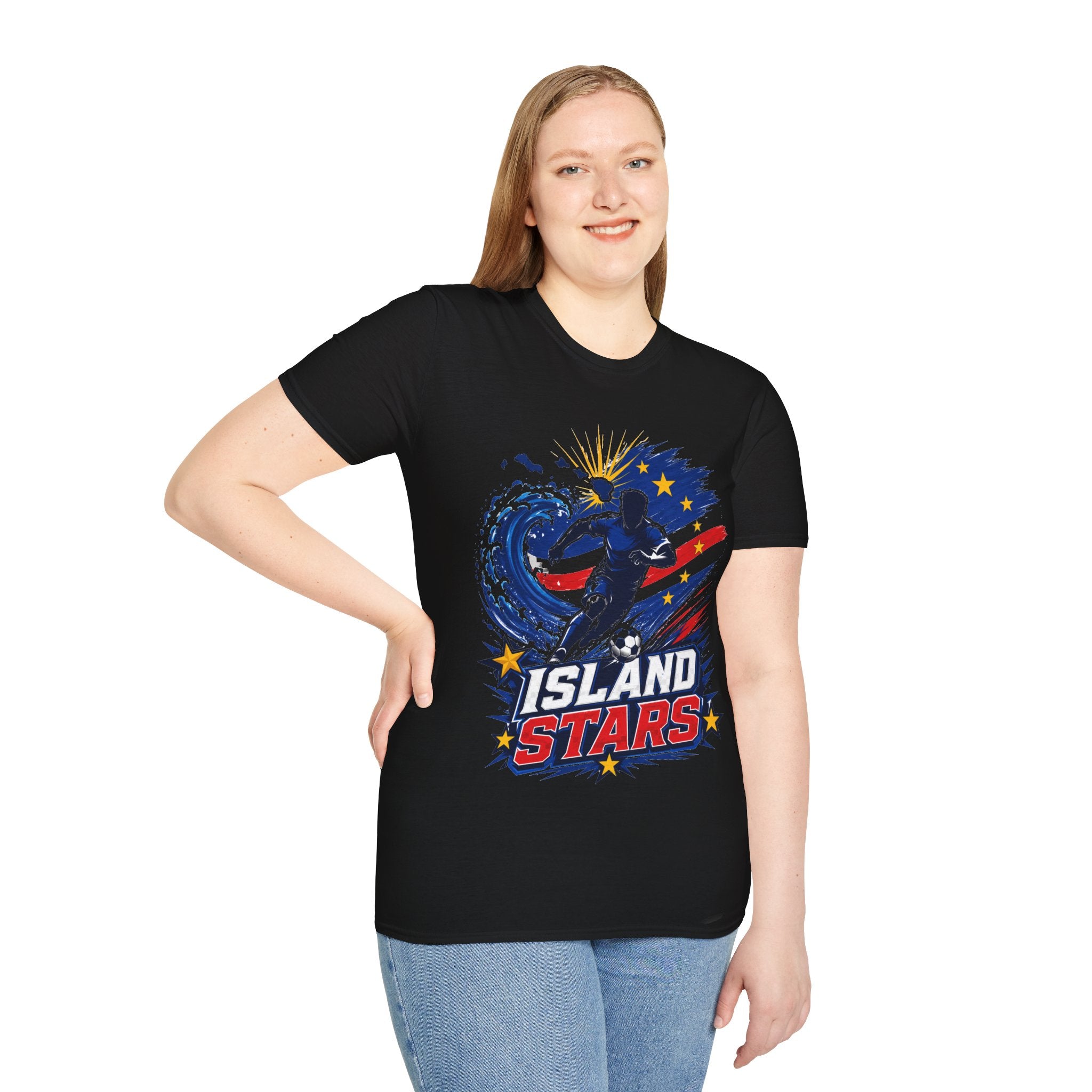Cabo Verde Island Stars Soccer T-Shirt – Pacific Wave Football Team Tee