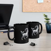 Capricorn Goat Black Mug — Zodiac Coffee Cup