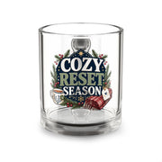 Modern Day Christmas Glass Mug  10ozCozy Reset Season Glass Mug — 10oz Holiday Coffee Cup
