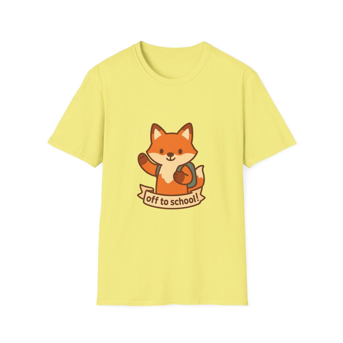 Cute Fox "Off to School" T-Shirt — Kids/Teacher Back-to-School Tee - Trending Now - August 2026