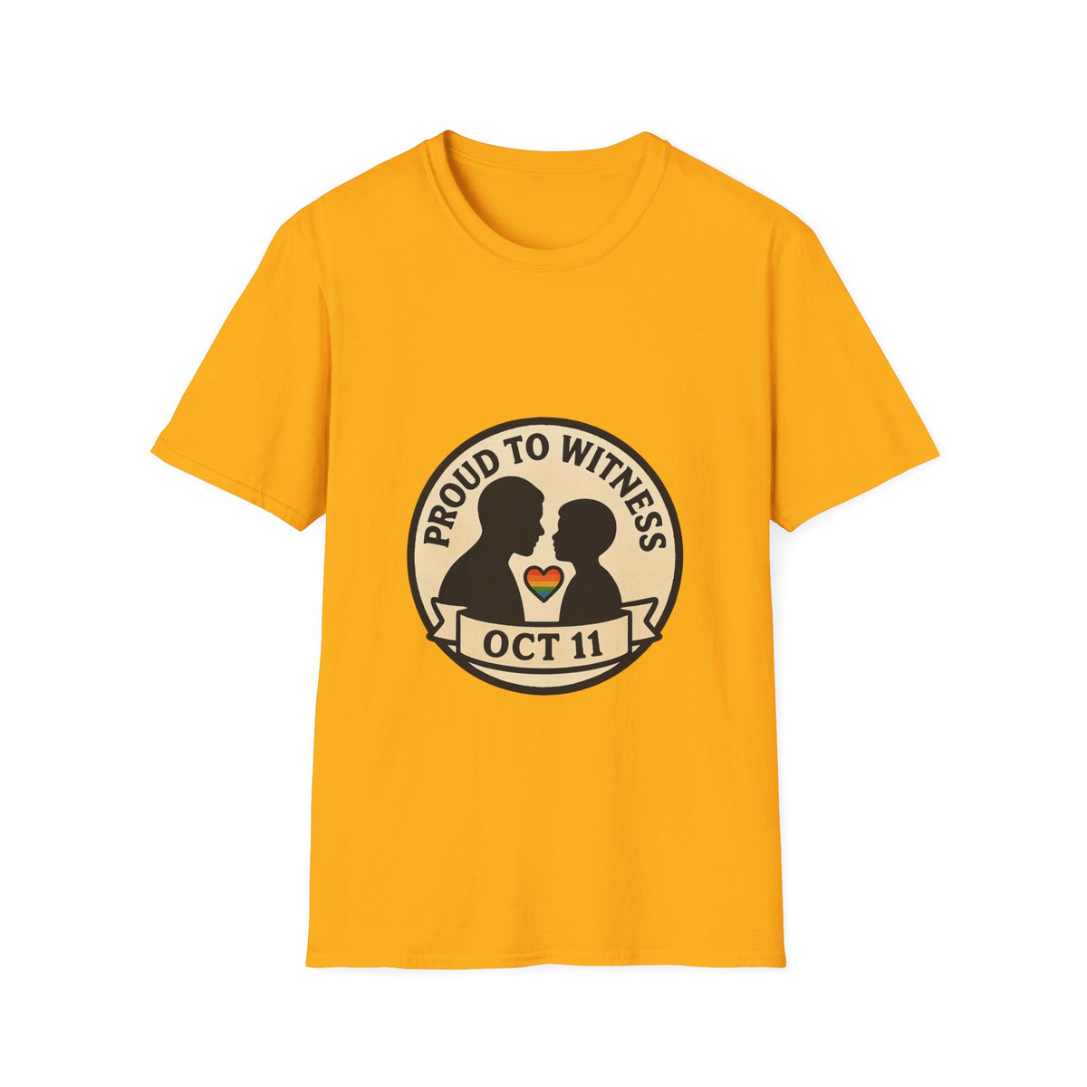 T-Shirt — Proud to Witness Oct 11 Badge Tee - Trending Now - October 2026