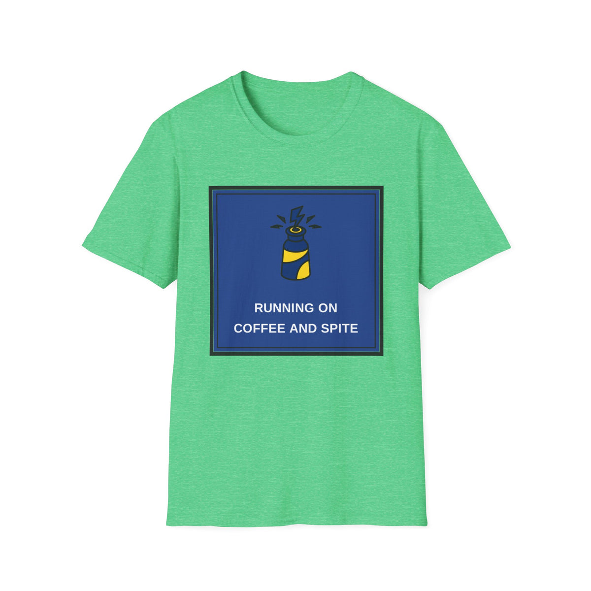 T-Shirt — Running on Coffee and Spite Graphic Tee - Trending Now - August 2026