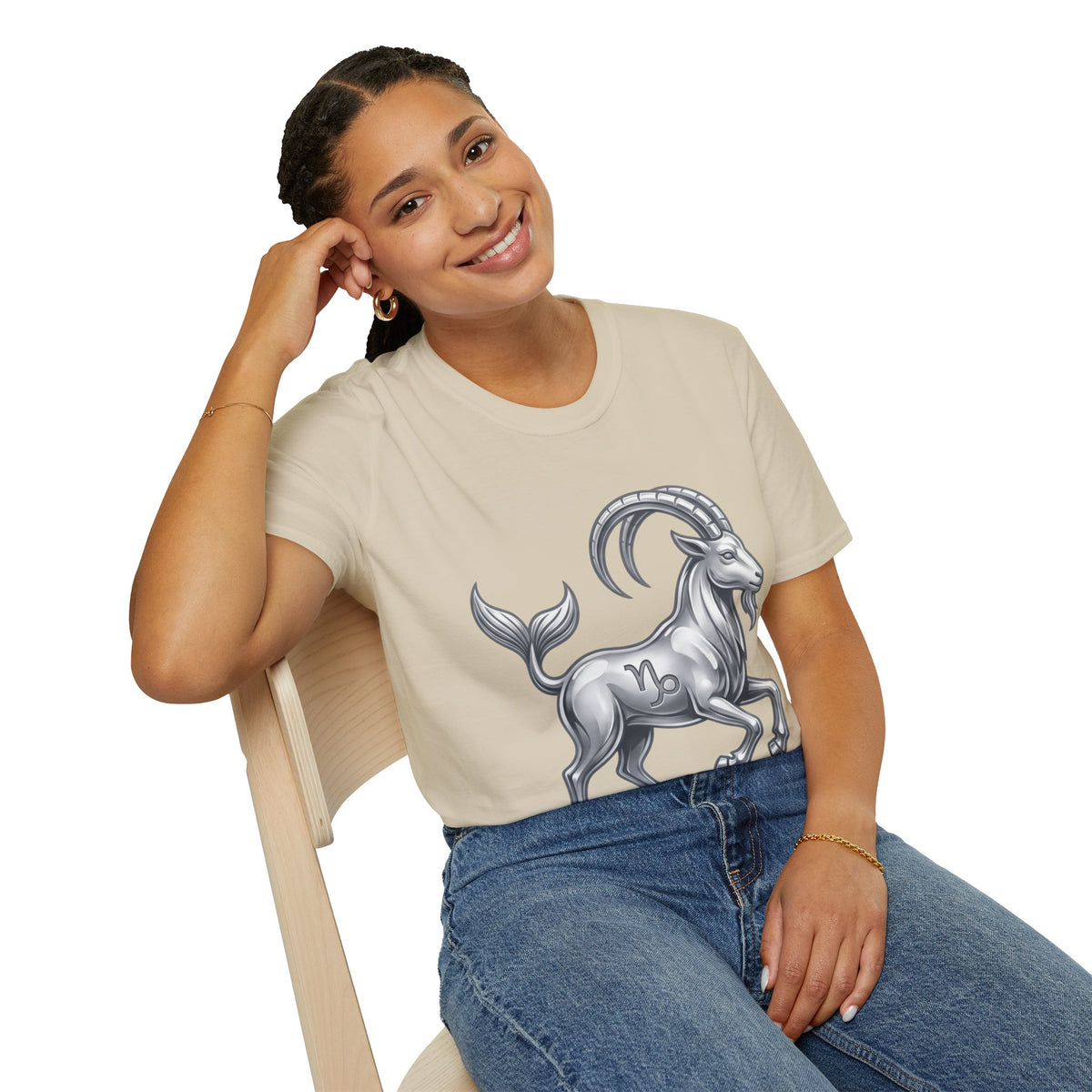 Capricorn Goat Zodiac T-Shirt — Mythical Sea-Goat Horoscope Tee
