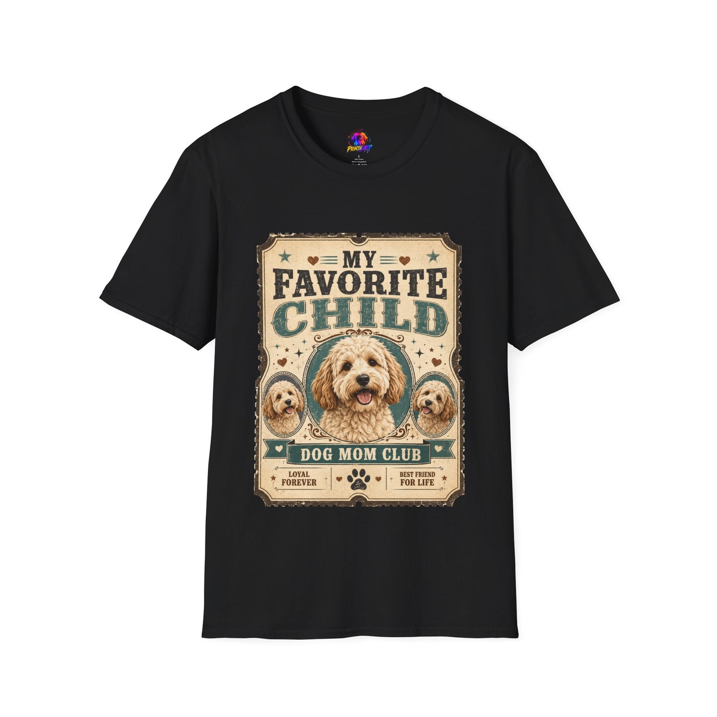 Favorite Child T-Shirt — "My Favorite Child" Dog Mom Club Vintage Tee