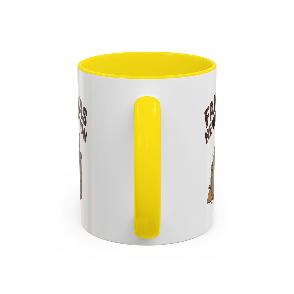 Funny And Witty "Famine Was Never An Option" Accent Coffee Mug (11, 15oz)