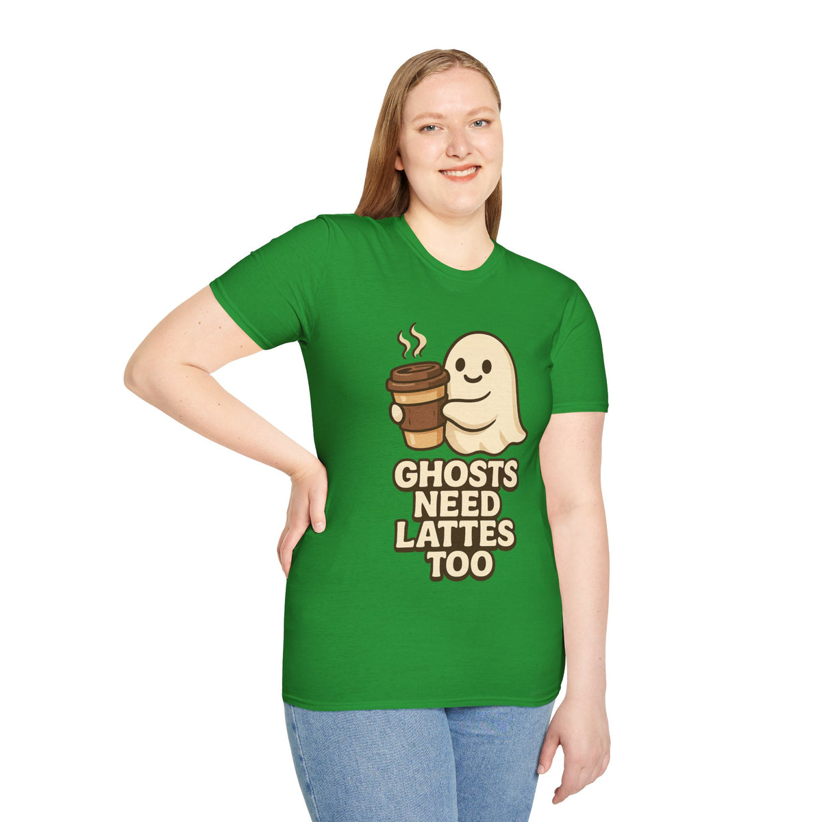 Ghosts Need Lattes Too T-Shirt - Trending Now - August 2026