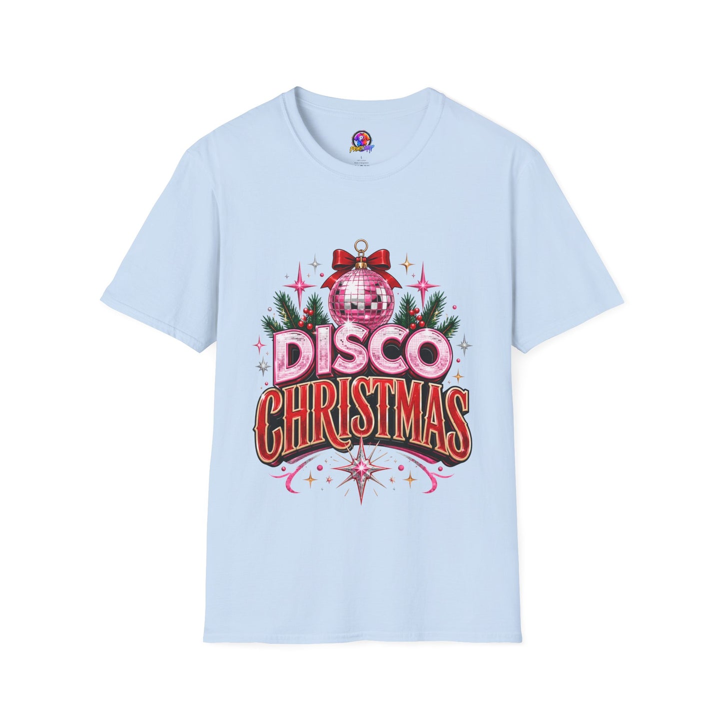Disco Christmas T-Shirt — Retro Glitter Ornament Holiday Tee