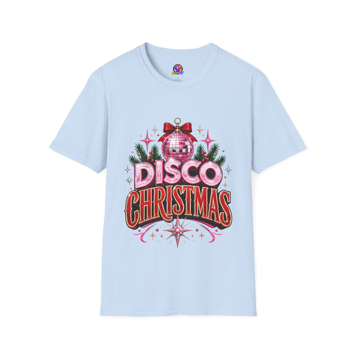Disco Christmas T-Shirt — Retro Glitter Ornament Holiday Tee