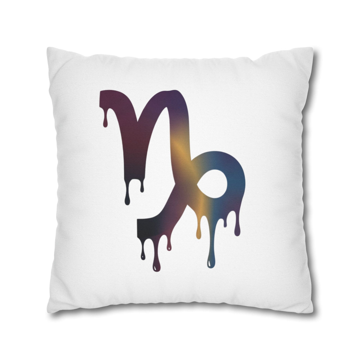 Capricorn Drip Zodiac Pillowcase — Decorative Astrology Accent