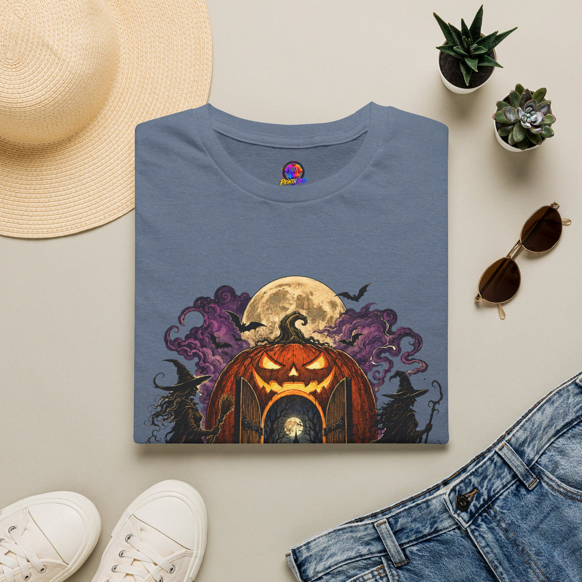 Halloween The Moon Is Full Unisex Softstyle T-Shirt