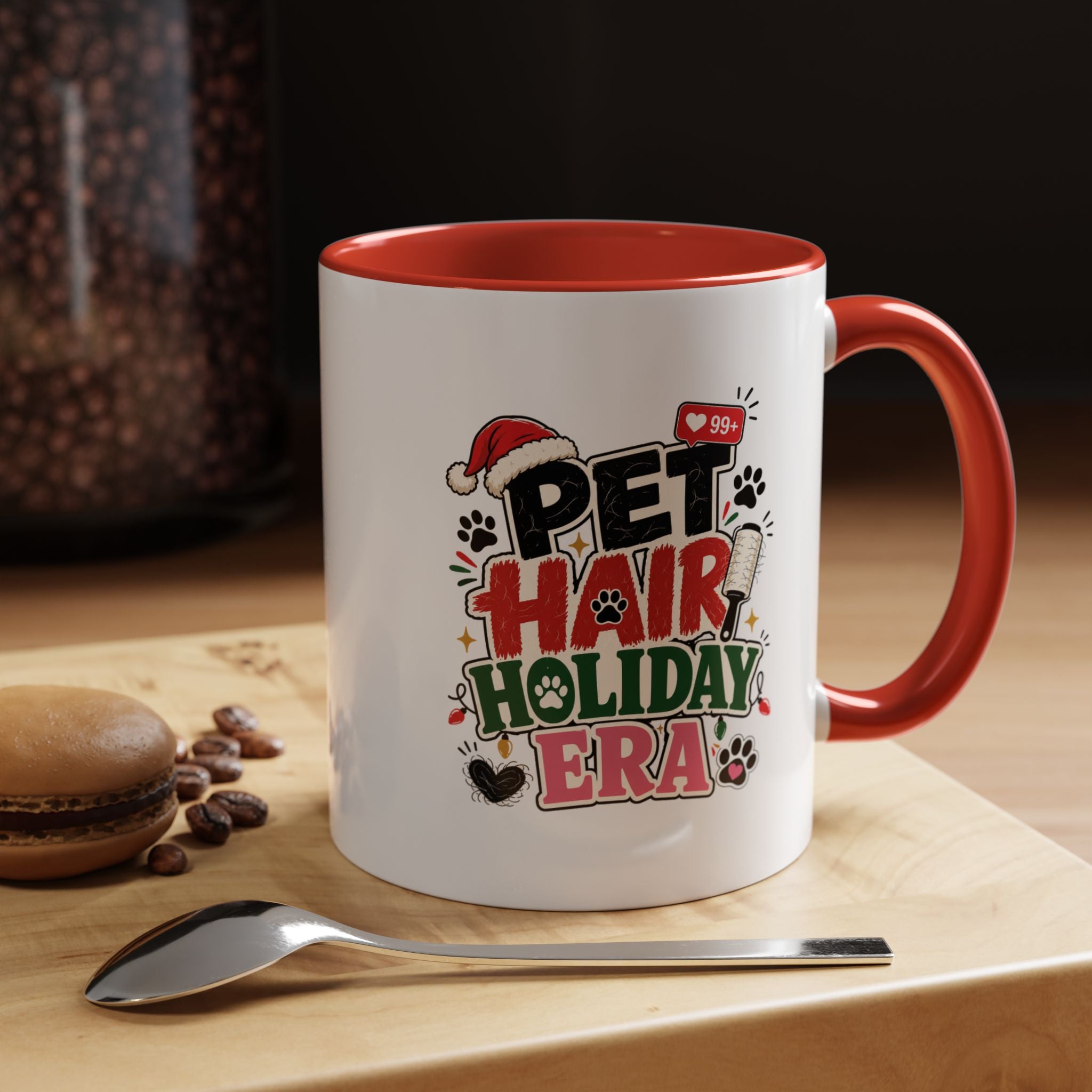 Modern Day Christmas Pet Hair Holiday Era Coffee Mug