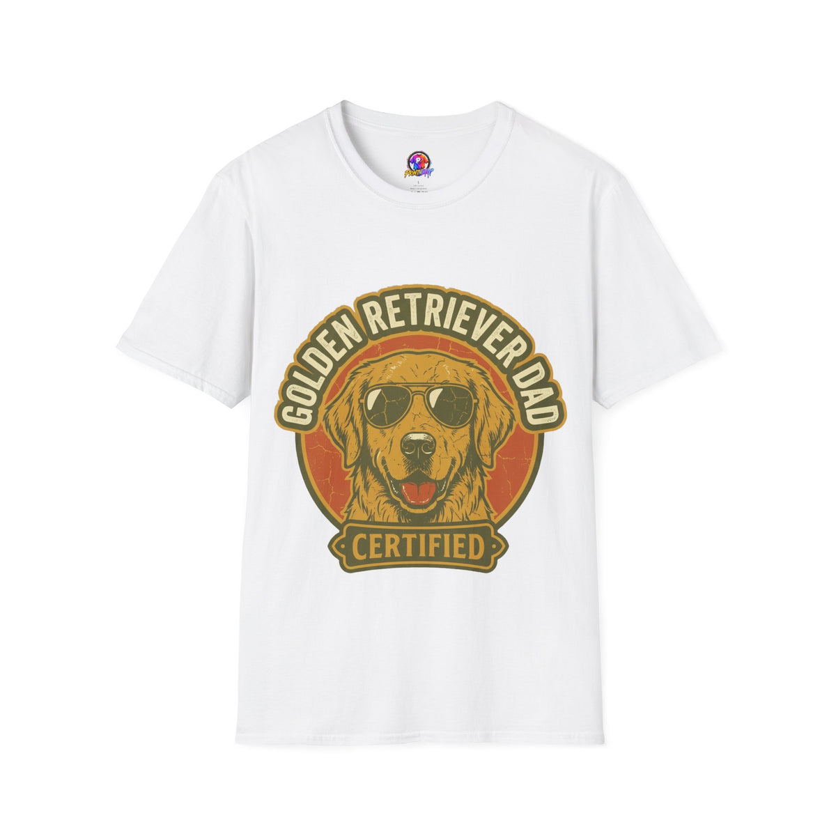 Golden Retriever Dad T-Shirt — Certified Retro Dog Dad Tee