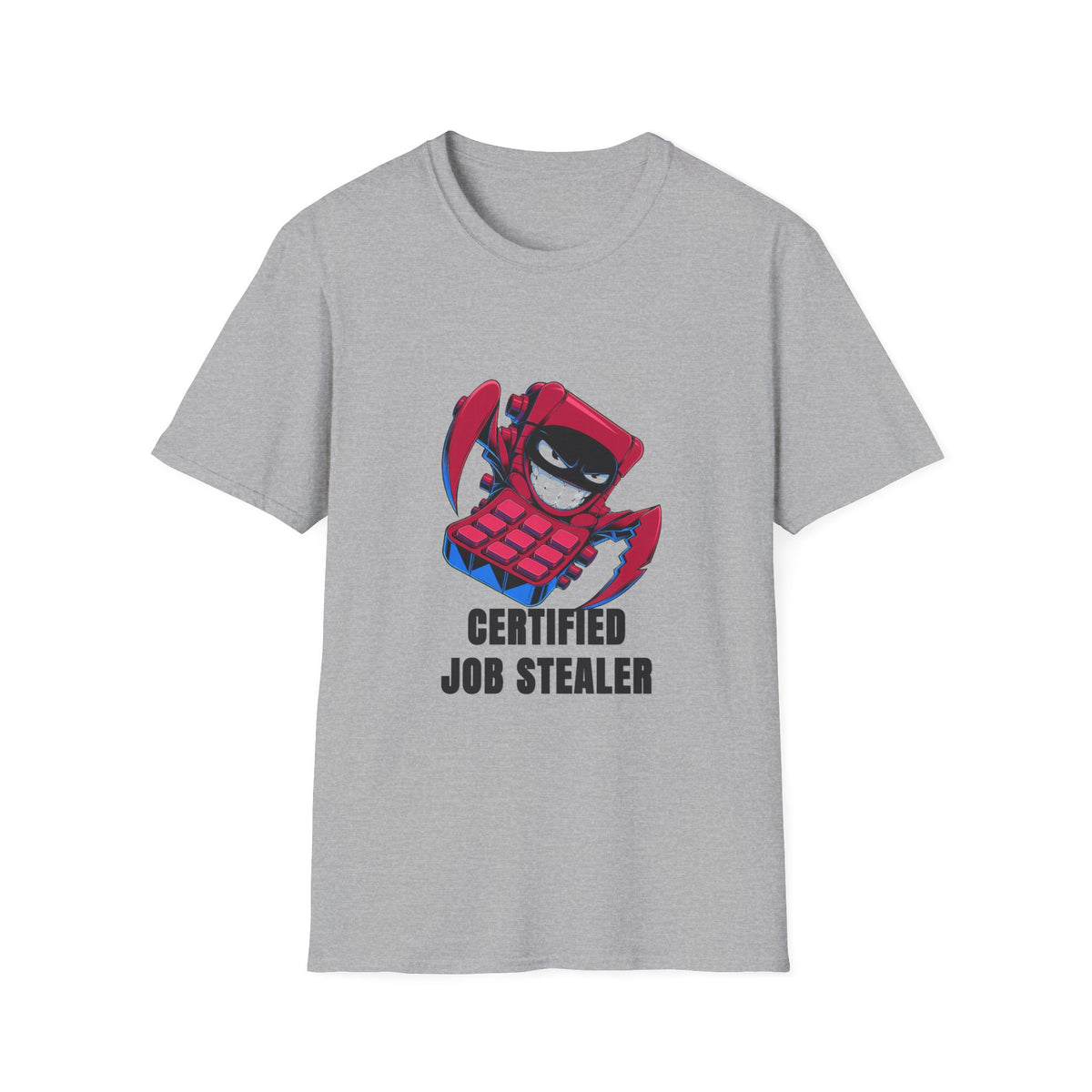 Certified Job Stealer T-Shirt — Funny Cartoon Ninja Heist Tee - Trending Now - August 2026