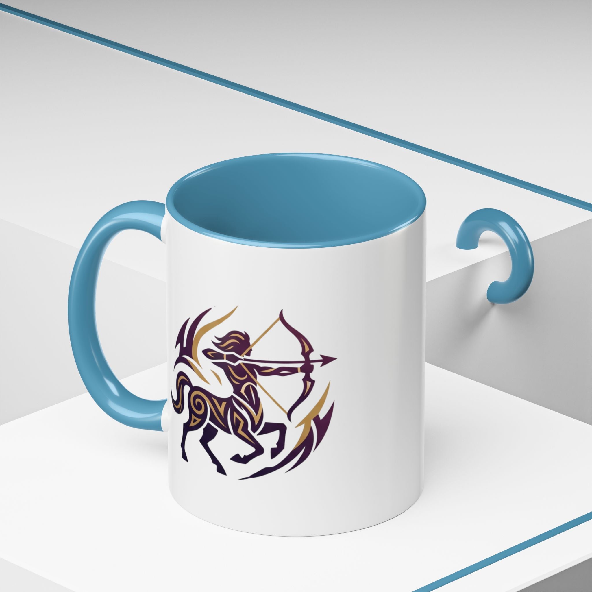 Sagittarius Zodiac Coffee Mug — Archer Centaur Astrology Accent Mug