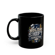 Modern Day Christmas Holiday Shift Survivor Mug – Funny Nurse/Healthcare Worker Coffee Cup