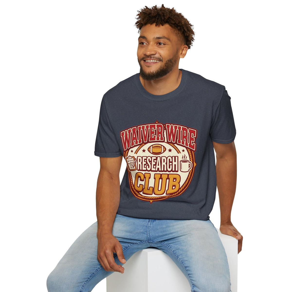 Waiver Wire Research Club Football T-Shirt — Fantasy Football Fan Tee - Trending Now - August 2026