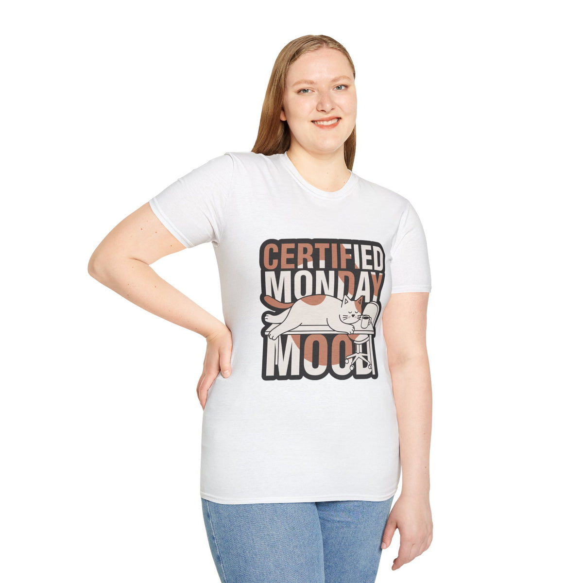 Certified Monday Mood T-Shirt — Funny Cat Graphic Tee - Trending Now - August 2026