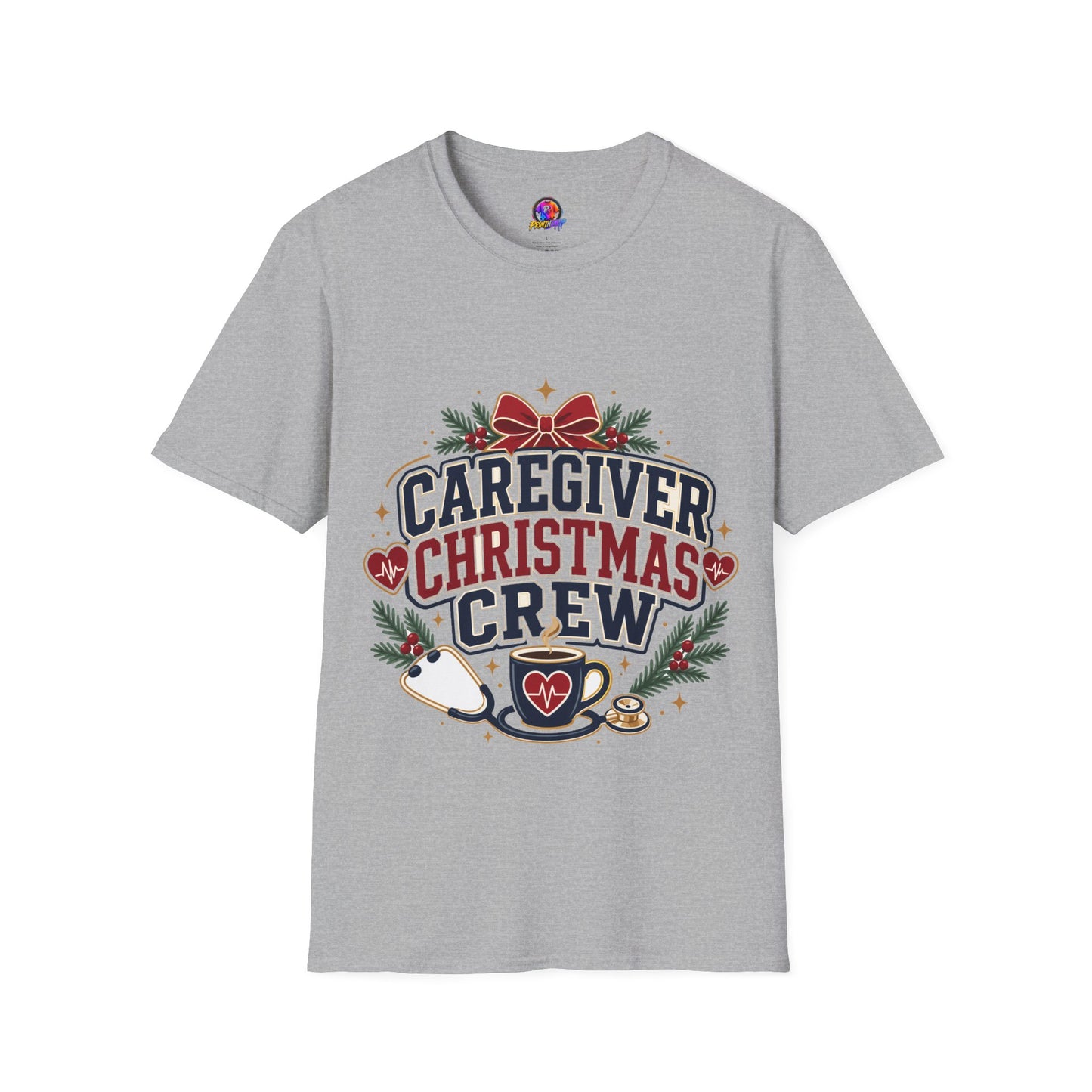 Caregiver Christmas Crew T-Shirt — Holiday Nurse & Caregiver Gift