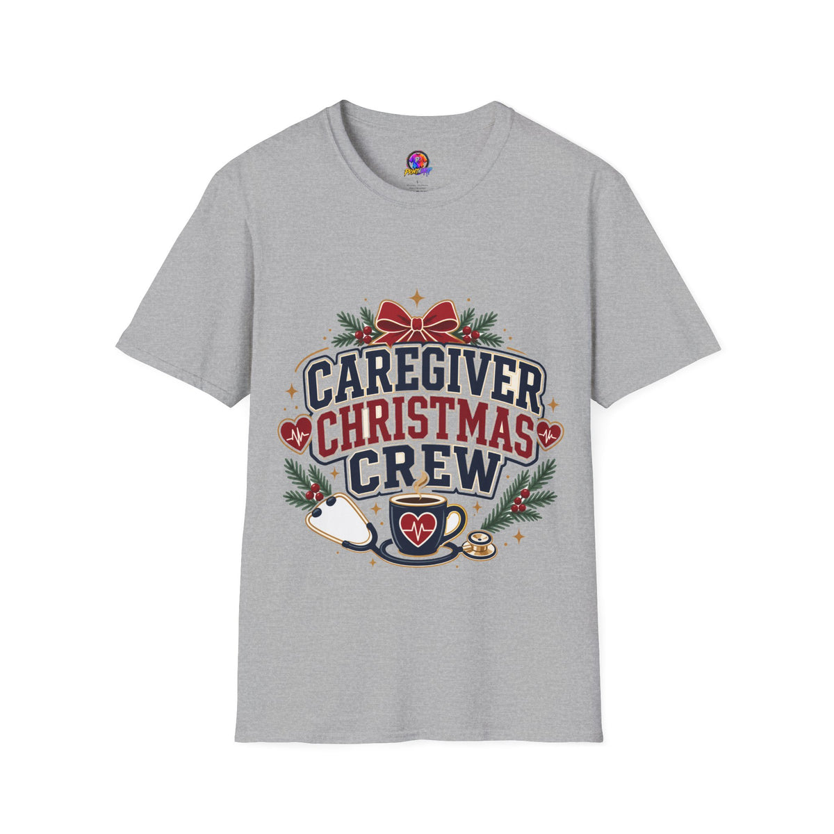 Caregiver Christmas Crew T-Shirt — Holiday Nurse & Caregiver Gift
