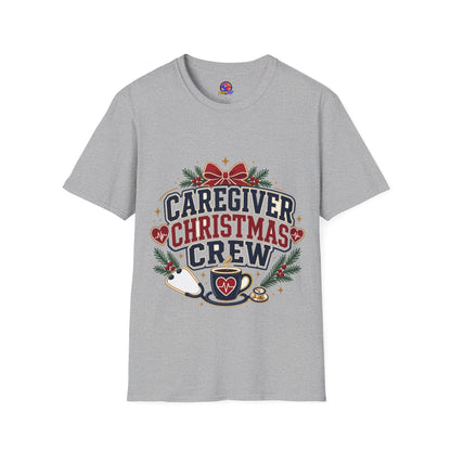 Caregiver Christmas Crew T-Shirt — Holiday Nurse & Caregiver Gift