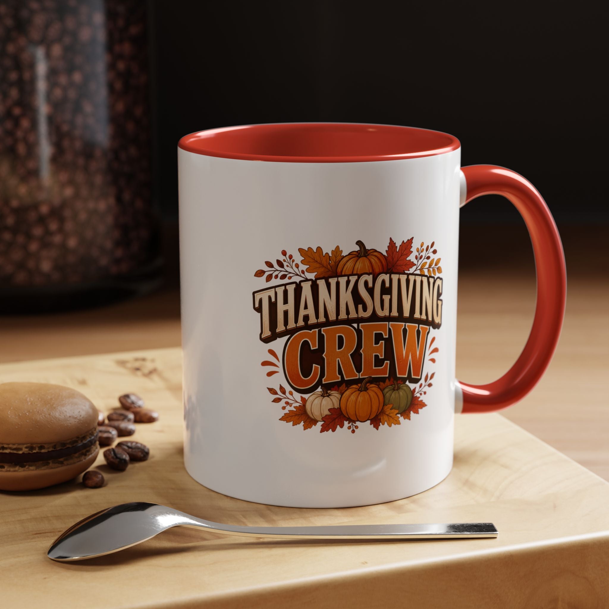 Thanksgiving  Mug — Autumn Pumpkin Accent Mug