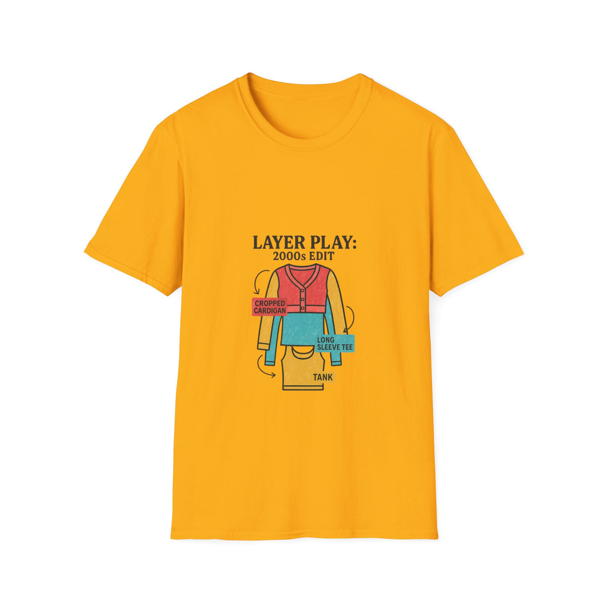 Layer Play: 2000s Edit T-Shirt - Trending Now - October 2026