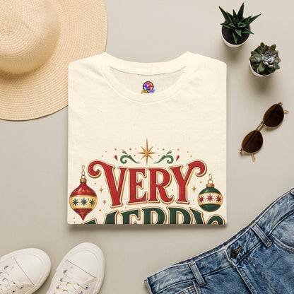 Very Merry Club T-Shirt — Festive Christmas Holiday Tee
