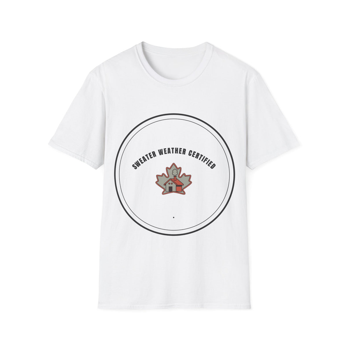 Sweater Weather Certified T-Shirt — Cozy Fall Maple Badge Tee - Trending Now - September 2026